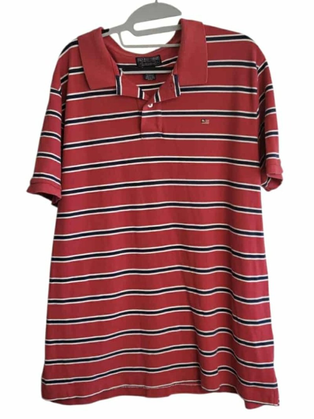 Vintage Polo Jeans Company Polo Shirt Ralph Lauren Flag Striped XXL Y2K Preppy